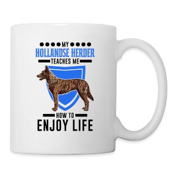 Hollandse Herder Hollandse Herderdshond - Tasse - Weiß - Rechts