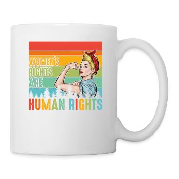 Women's rights are human rights - Mug - white - Right