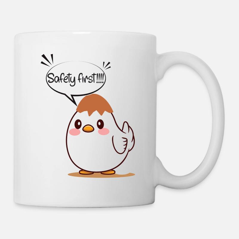 Casque d’oeufs - Mug blanc - blanc