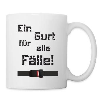 Ein Gurt für alle Fälle - Tasse - Weiß - Rechts