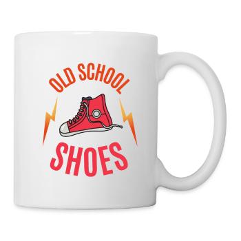 old school shoes - Mug blanc - blanc - Droite