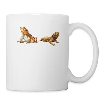 Les dragons barbus sont magiques drôles de dragon barbu P - Mug blanc - blanc - Droite