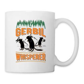 Gerbil Whisperer Racing Rat Gift Gerbil - Mug - white - Right