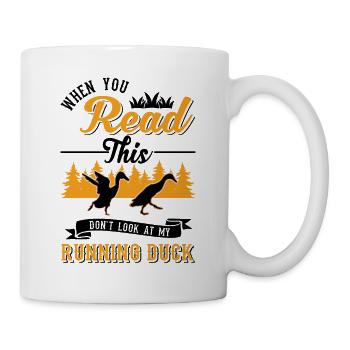Indian Running Gift Running Duck - Mug - white - Right