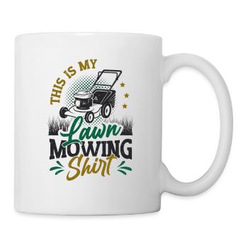 C’est ma tondeuse à gazon - Mug blanc - blanc - Droite
