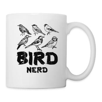 Observation des oiseaux Nerd - Mug blanc - blanc - Droite
