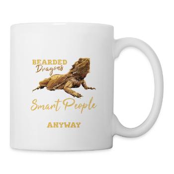 Funny Bearded Dragon Its Kind Of A Smart People Ho - Tasse - Weiß - Rechts