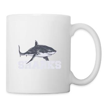 Eat Sleep Sharks Repeat Funny Shark Lover Funny Sh - Mug - white - Right