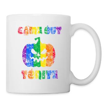 Kam heraus Tonite Halloween Pride - Tasse - Weiß - Rechts