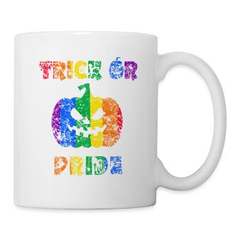 Astuce ou fierté De la fierté d’Halloween - Mug blanc - blanc - Droite