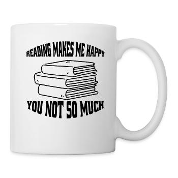 Lire des livres Lecteurs Livres Amateurs de livres Livre cadeau - Mug blanc - blanc - Droite