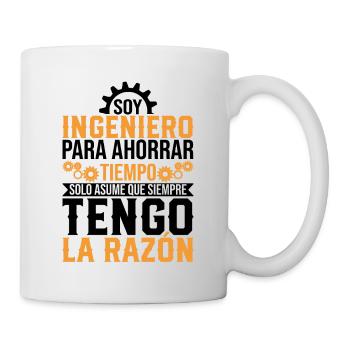 Je Suis Un Ingénieur J'ai Toujours Raison - Mug blanc - blanc - Droite
