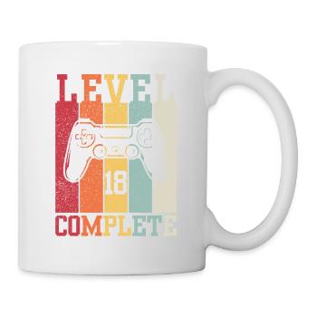Level 18 abgeschlossen - Tasse - Weiß - Rechts