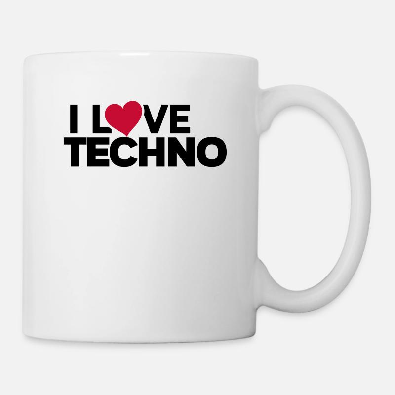 Techno Music DJ Discjokey - Tasse - Weiß