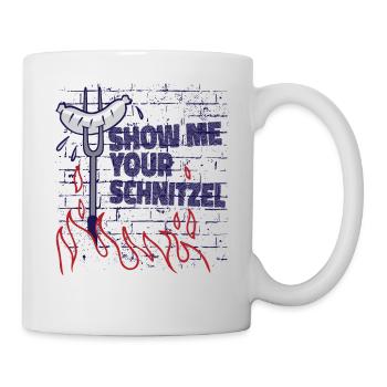 Show Me Your Schnitzel German Sausage Beer Festival - Mug - white - Right