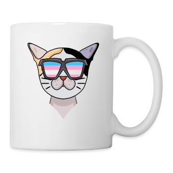 Transgender Transsexuell Japanese Bobtail Katze - Tasse - Weiß - Rechts