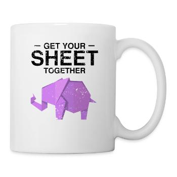 Japanese Origami Design and Kirigami Origami - Mug - white - Right