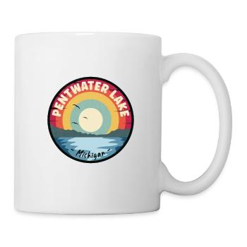 Pentwater Lake Michigan Bunt - Tasse - Weiß - Rechts