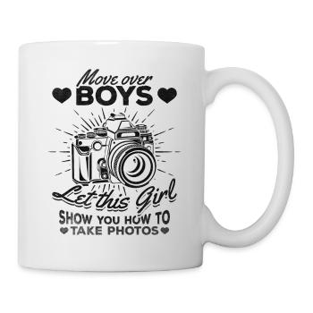 Les photographes laissent-vous inspirer par cette fille - Mug blanc - blanc - Droite