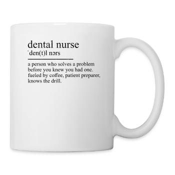 Dental Assistant Stomatologist Definition Zfa Dentist - Mug - white - Right
