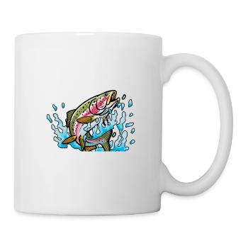 Gay Anglers Not Only Fish For Rainbow Trout Fishin - Mug - white - Right