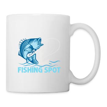 I Left My Fishing Spot To Be Here Angler Fisherma - Mug - white - Right