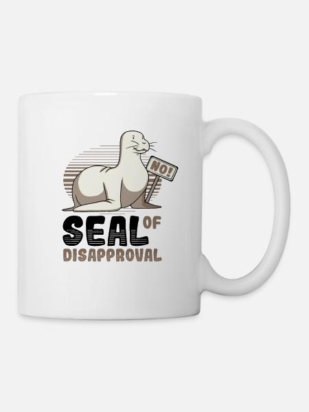 Siegel der Ablehnung sagen Sie Nein. - Tasse - Weiß