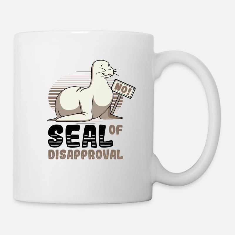 Siegel der Ablehnung sagen Sie Nein. - Tasse - Weiß