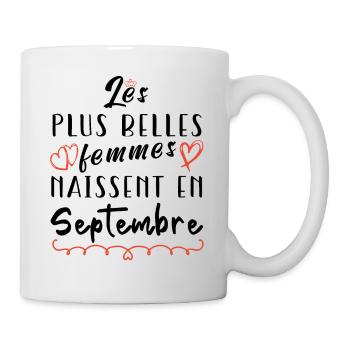 Belles femmes septembre - Mug blanc - blanc - Droite