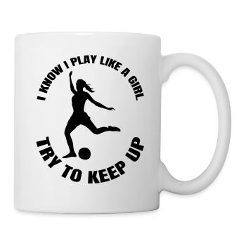 Football Girl Football Coach Football Player Woman - Mug - white - Right