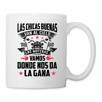 Cadeau Amusant Pour Les Femmes Motardes - Mug blanc - blanc - Droite