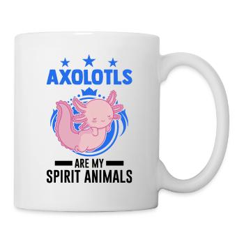 Axolotl Spirit Animal Tail Lurch - Mug blanc - blanc - Droite