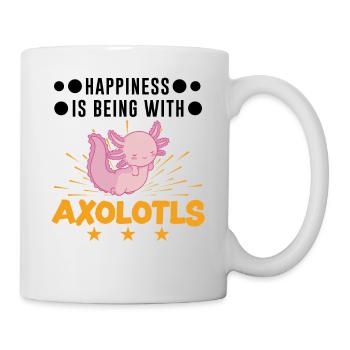 Happiness is being with Axolotls Tail Lurch - Mug - white - Right
