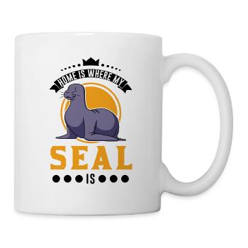 Home is where my Seal is Robbe - Mug - white - Right