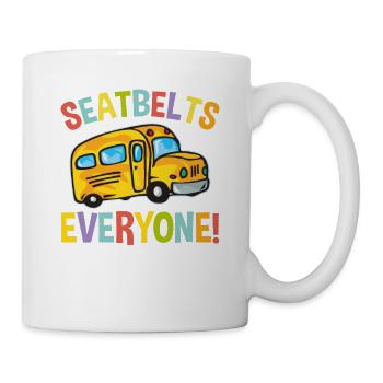 Les Ceintures De Sécurité Tout Le Monde - Mug blanc - blanc - Droite
