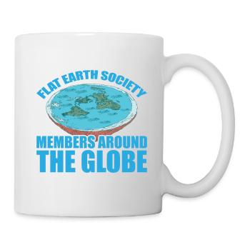 Flat Earth Society, Members Around The Globe 15 - Tasse - Weiß - Rechts