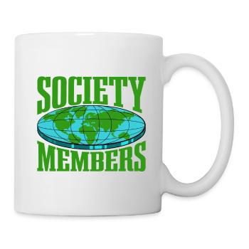 Flat Earth Society, Members Around The Globe 16 - Tasse - Weiß - Rechts