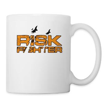 Pilote de chasse à réaction Risque Aviation de chasse Américain - Mug blanc - blanc - Droite