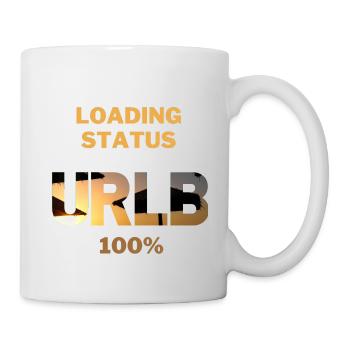Loading Status URLB 100% Urlaub Sommer Strand Sun - Tasse - Weiß - Rechts