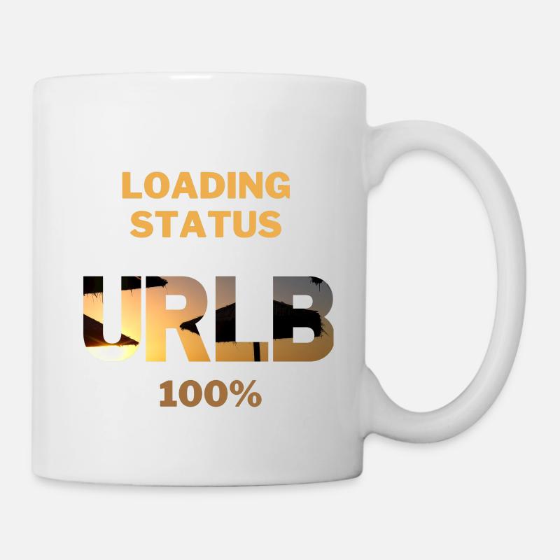 Loading Status URLB 100% Urlaub Sommer Strand Sun - Tasse - Weiß