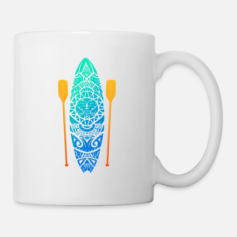 SUP Stand Up Paddling Paddleboard - Tasse - Weiß