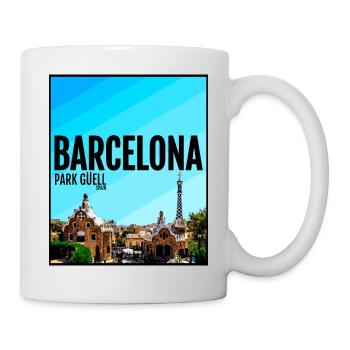 Barcelona City Spain Park Guell Barca - Mug - white - Right