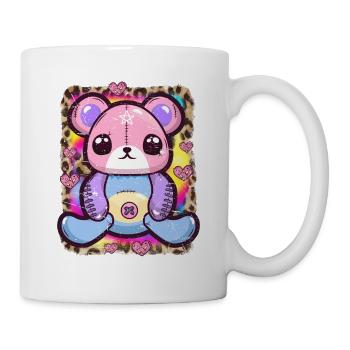 Kawaii Goth Teddybär - Tasse - Weiß - Rechts