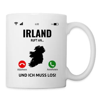 Irland Irische Insel Ireland Idee - Tasse - Weiß - Rechts