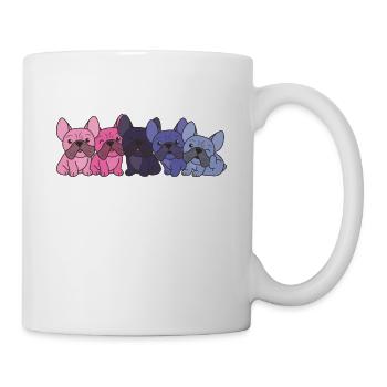 Omnisexual Flag French Bulldog Pride LGBTQ Dogs - Mug - white - Right