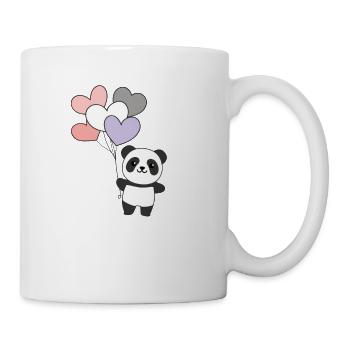 cupioromantic Flagge Ballon Herz Pride LGBTQ Panda - Tasse - Weiß - Rechts