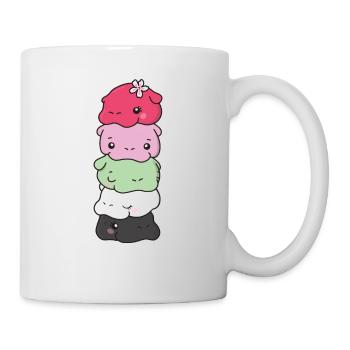 recipromantic Flag Pride LGBTQ süße Hippo - Tasse - Weiß - Rechts