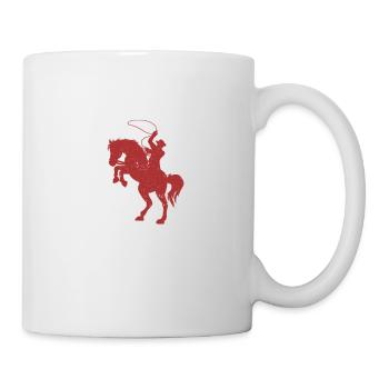 Yeehaw Cowboy Western Land Vintage Rodeo Riding - Mug - white - Right
