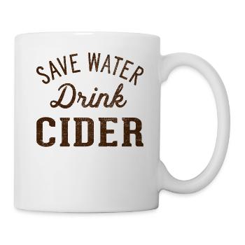 Sparen Sie Apfelwein Von Wassergetränk - Tasse - Weiß - Rechts