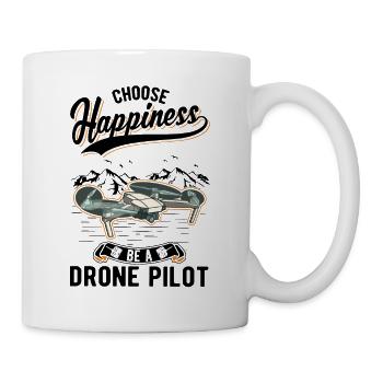 Drone Pilote Cadeau Drone Quadcopter - Mug blanc - blanc - Droite